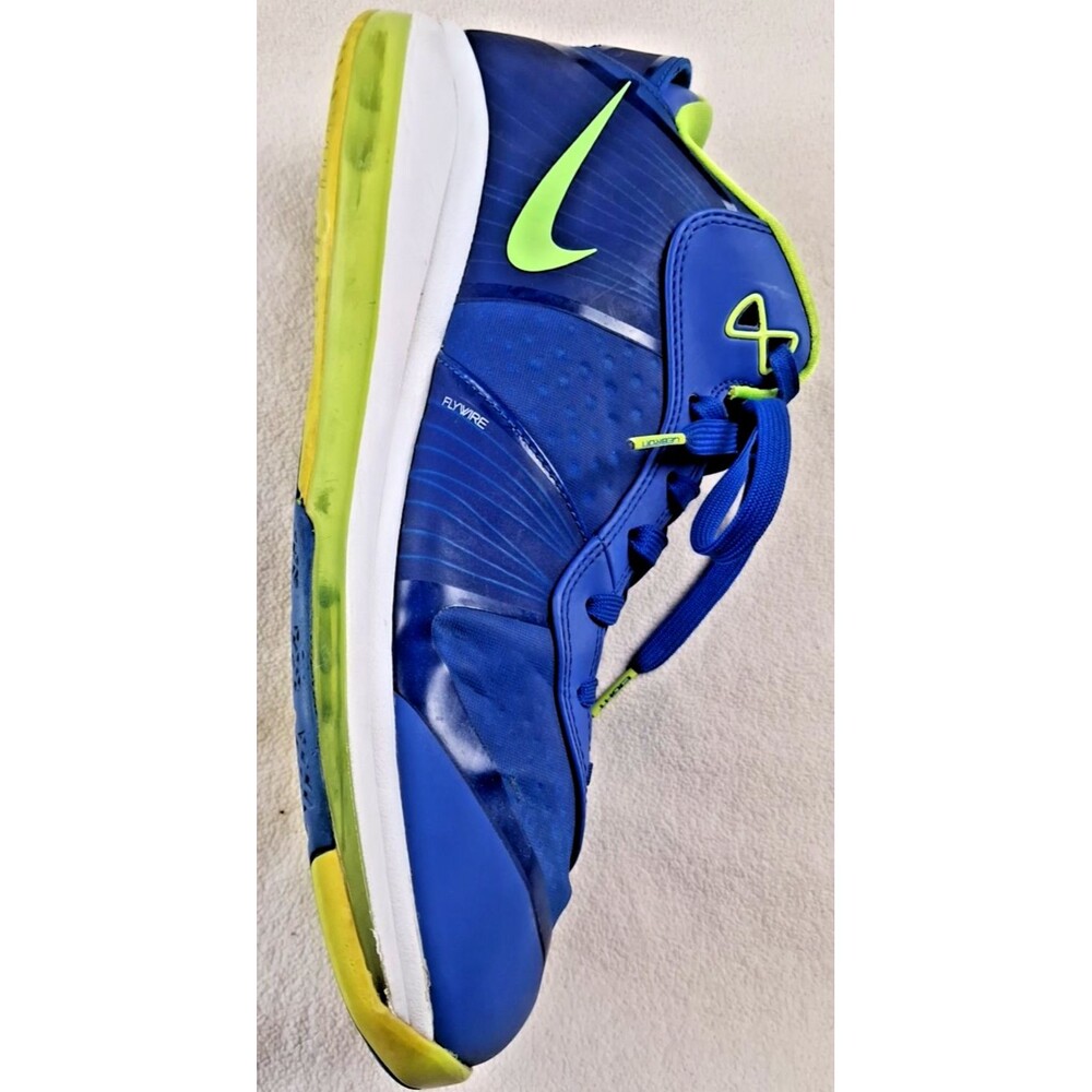 ๐ Nike LeBron 8 V2 Low Men's 12.5 Blue Green Basketball Shoes Sneakers - Picture 8 of 16